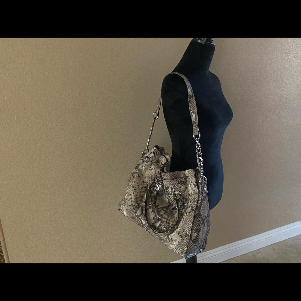 Michael Kors Hamilton Python Tote - image 5